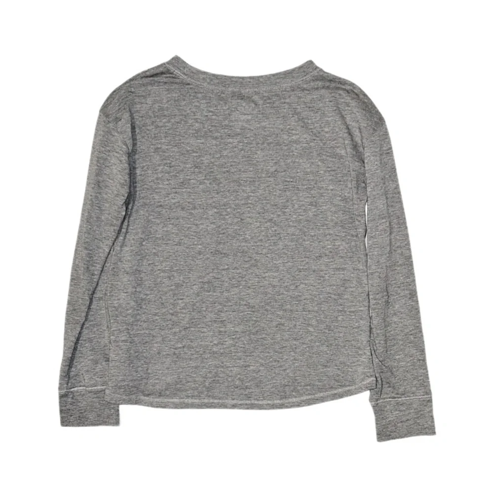 JUSTICE Girl's Grey Graphic Long Sleeve Shirt Size Small 7/8